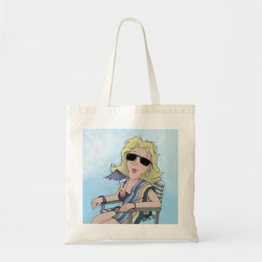 Beach Babe Canvas tas (Voorkant)