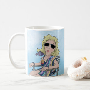 Beach Babe Coffee Mok
