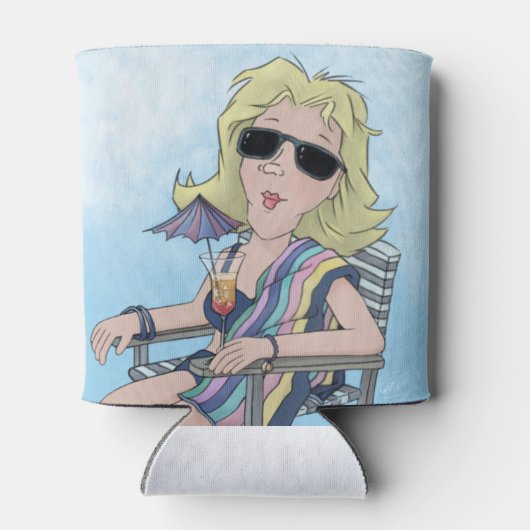 Beach Babe Koelbox Blikjeskoeler (Achterkant)