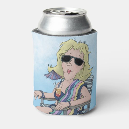 Beach Babe Koelbox Blikjeskoeler (Blikje Achterkant)