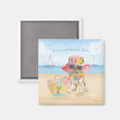 Beach Babe Magneet (Voorkant / Achterkant)