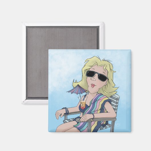 Beach Babe Magnet (Voorkant / Achterkant)