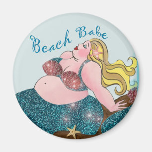 Beach Babe Mermaid magneten