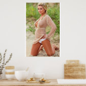 Beach Babe Poster (Keuken)