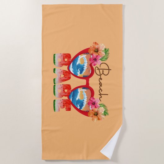 Beach Babe Strandlaken (Voorkant)