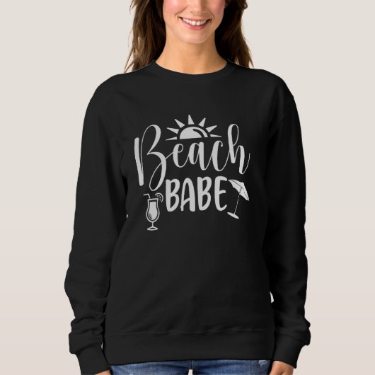 Beach Babe Summer Vacation Souvenir Trui (Voorkant)