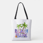 Beach Babe Tote Bag (Achterkant)