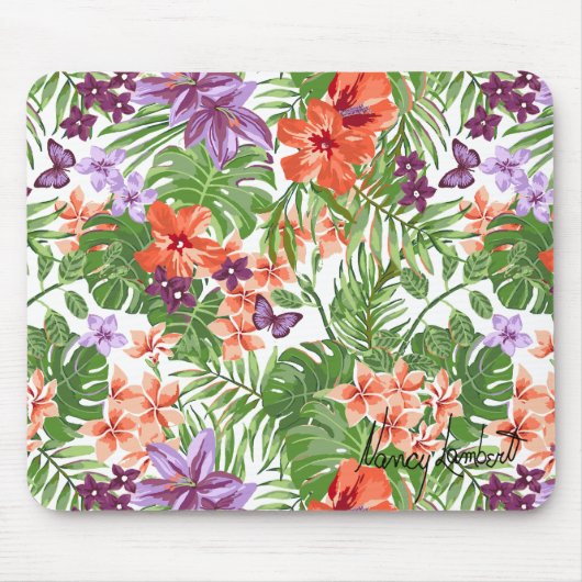 Beach Babe Tropical Flowers Muismat (Voorkant)