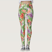 Beach Babe Tropische Leggings (Voorkant)