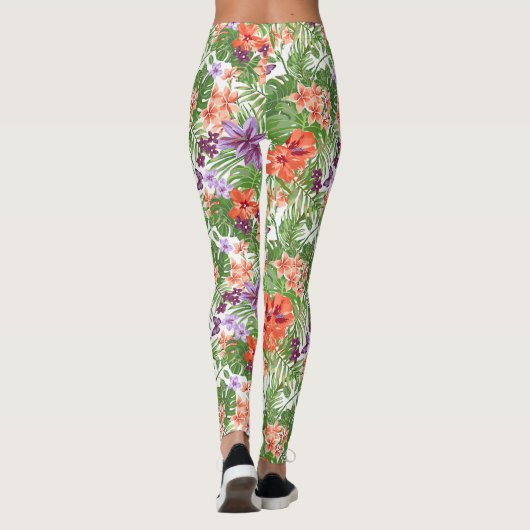 Beach Babe Tropische Leggings (Achterkant)