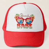 Beach Babe Trucker Pet (Voorkant)