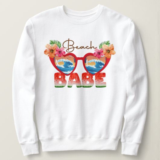 Beach Babe Trui (Design voorkant)
