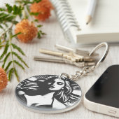 Beach Babe Vibes Sleutelhanger (Voorkant Rechts)