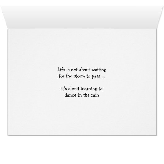 Beach Babes Dansend in de Rain-kaart (Binnen Horizontaal (Onder))