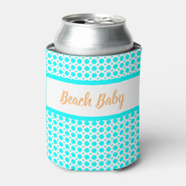 Beach Baby Aqua White Beachy Zomer Collectie Blikjeskoeler