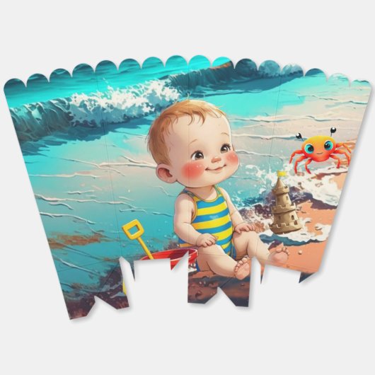 Beach Baby Bedankdoosjes (Ongevouwen)