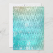 Beach Baby Boy Tropisch Baby shower Uitnodiging (Achterkant)