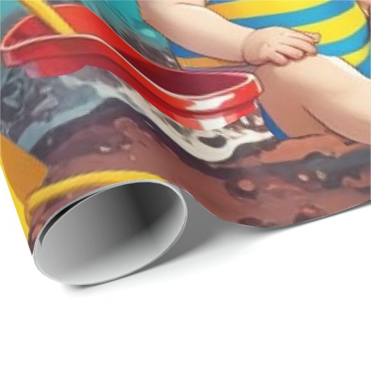 Beach Baby Cadeaupapier (Rol Hoek)