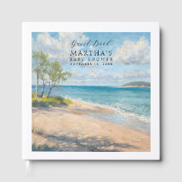 Beach Baby Guestbook Seaside Baby Shower Keepsak Gastenboek