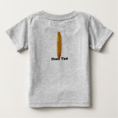 Beach Baby hangt tien Surfer Baby T-Shirt (Achterkant)