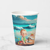 Beach Baby Papieren Bekers (Voorkant)