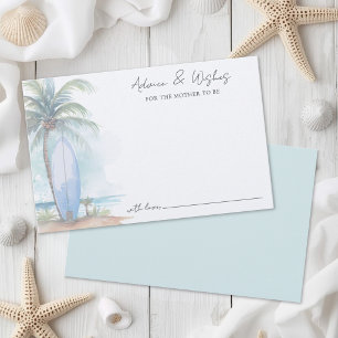 Beach Baby Shower Advieskaart