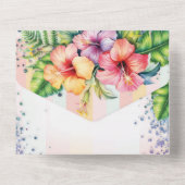 Beach Baby shower All In One Uitnodiging (Achterkant)