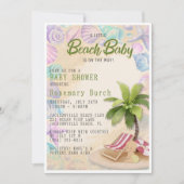 Beach Baby shower Invitation Kaart (Voorkant)