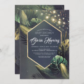 Beach Baby shower Invitation Kaart (Voorkant / Achterkant)