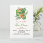 Beach Baby shower Invitation Kaart (Staand voorkant)
