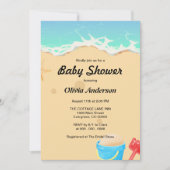 Beach Baby shower Kaart (Voorkant)