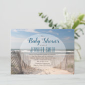 Beach Baby shower Kaart (Staand voorkant)