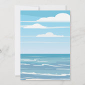 Beach Baby shower Kaart (Achterkant)