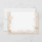 Beach Baby shower Kaart (Achterkant)