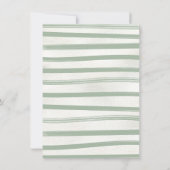 Beach Baby shower Tropical Hammock Invitation Kaart (Achterkant)