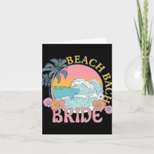 Beach Bach Bruid Bruidsmeisje Retro Zomer Bachelor Kaart