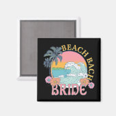 Beach Bach Bruid Bruidsmeisje Retro Zomer Bachelor Magneet (Voorkant / Achterkant)
