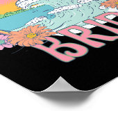 Beach Bach Bruid Bruidsmeisje Retro Zomer Bachelor Poster (Hoek)