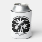 Beach Bachelor Party Island bruiloft gepersonalise Blikjeskoeler (Blikje Voorkant)