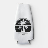 Beach Bachelor Party Island bruiloft gepersonalise Flesjeskoeler (Voorkant)