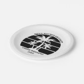 Beach Bachelor Party Island bruiloft gepersonalise Papieren Bordje (Gekanteld)