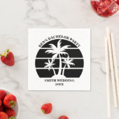 Beach Bachelor Party Island bruiloft gepersonalise Servet (Insitu)