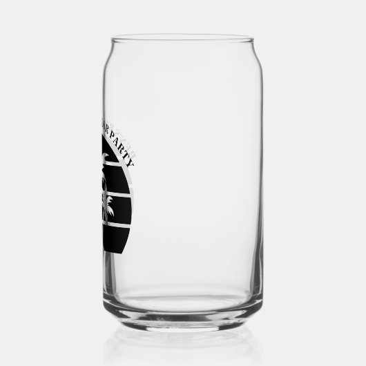 Beach Bachelor Party Weddenschap Groomsmen Blikvorm Glas (Links)