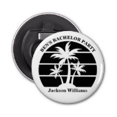 Beach Bachelor Party Weddenschap Groomsmen Button Flesopener (Voorkant)