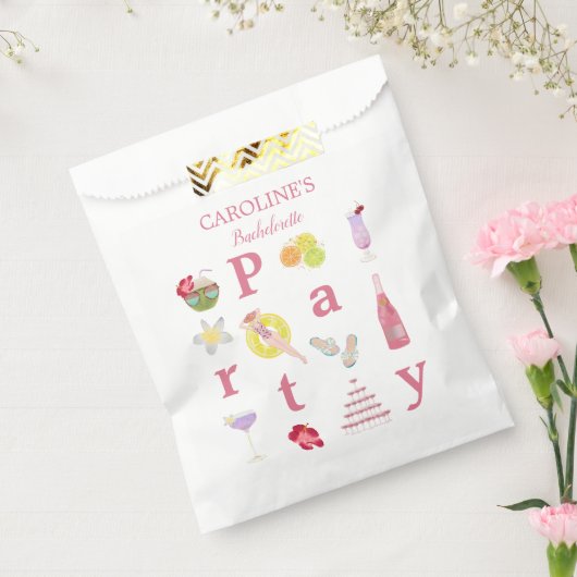 Beach Bachelorette Bash Vrijgezellenfeest Welkomst Bedankzakje (Gezegeld)