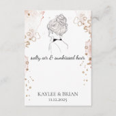 Beach Bachelorette Hair Scrunchie Houder Informatiekaartje (Voorkant)