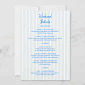 Beach Bachelorette Invitation, Bach Party Weekend  Kaart (Achterkant)
