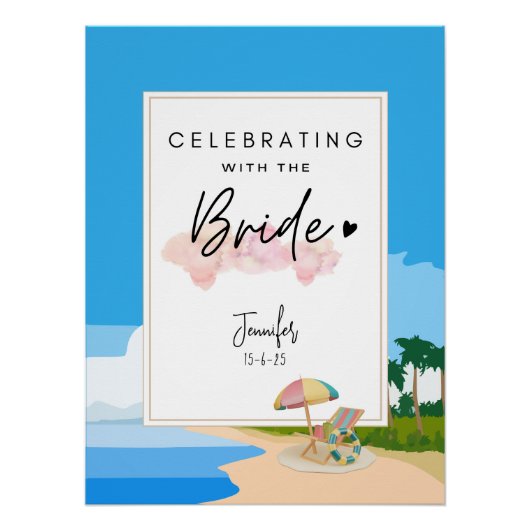 Beach Bachelorette | Kippen partij aangepast Perfect Poster (Voorkant)