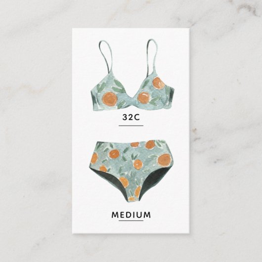 Beach Bachelorette Lingerie-insteekkaart Informatiekaartje (Voorkant)