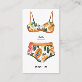 Beach Bachelorette Lingerie-insteekkaart Informatiekaartje